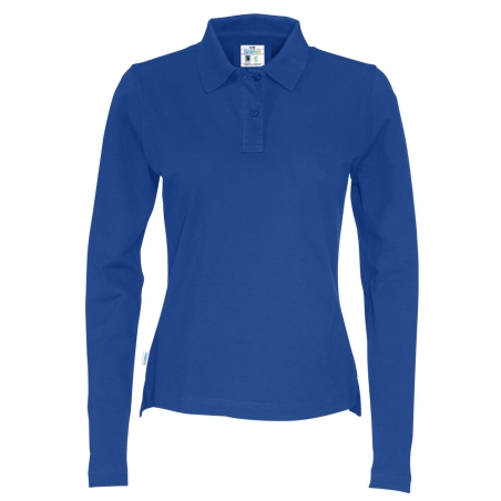 POLO PIQUE MANCHES LONGUES FEMME - CERTIFIÉ GOTS