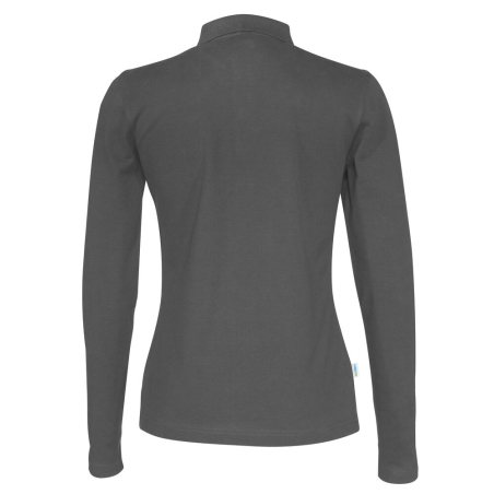 POLO PIQUE MANCHES LONGUES FEMME - CERTIFIÉ GOTS