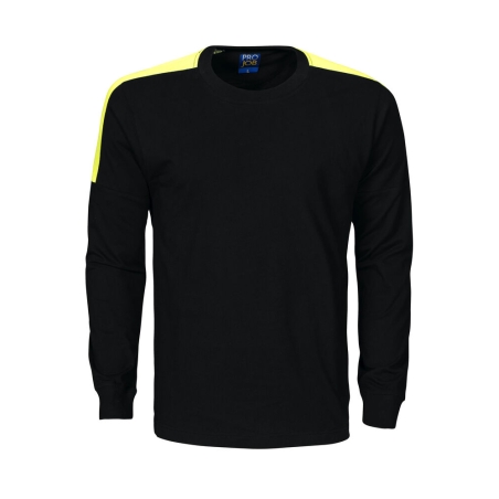 T-SHIRT MANCHES LONGUES BANDES FLUO