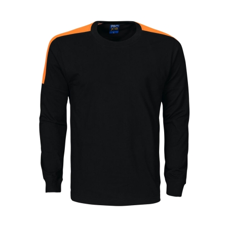 T-SHIRT MANCHES LONGUES BANDES FLUO