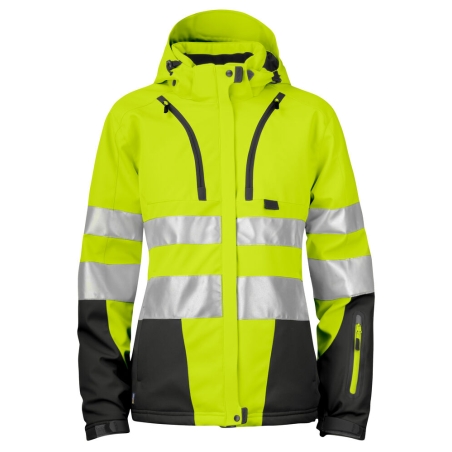 6424 PARKA SOFTSHELL DOUBLEE FEMME - EN ISO 20471 CLASSE 3/2