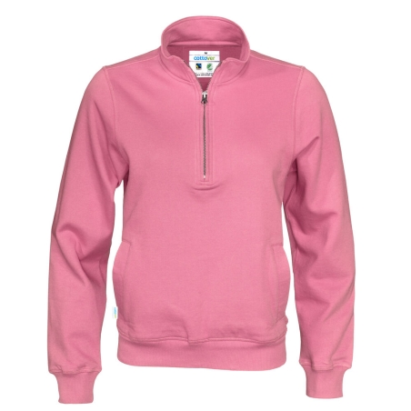 SWEATSHIRT COL ZIPPÉ UNISEX - CERTIFIÉ GOTS