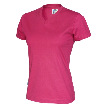 T-SHIRT MANCHES COURTES COL V FEMME - CERTIFIÉ GOTS