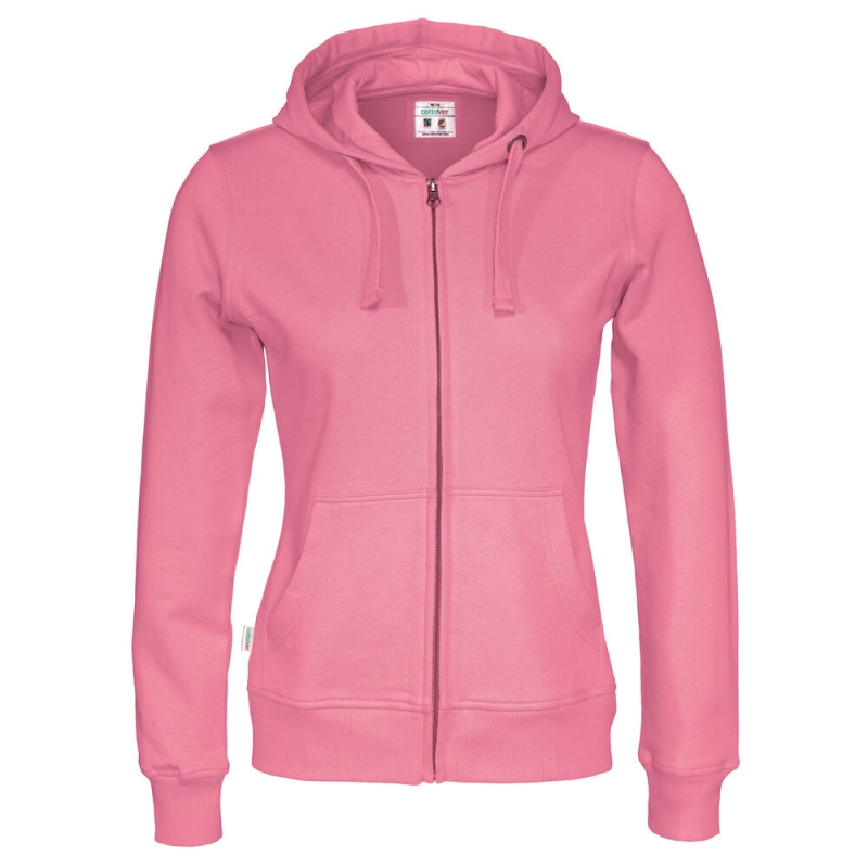 SWEATSHIRT À CAPUCHE FULL ZIP FEMME - CERTIFIÉ GOTS