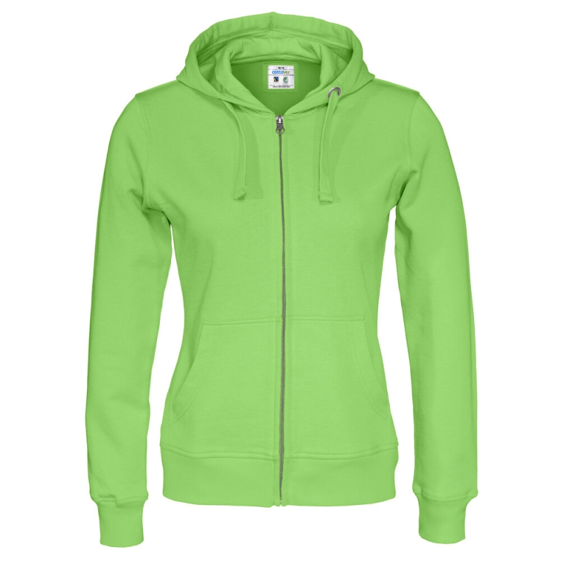 SWEATSHIRT À CAPUCHE FULL ZIP FEMME - CERTIFIÉ GOTS