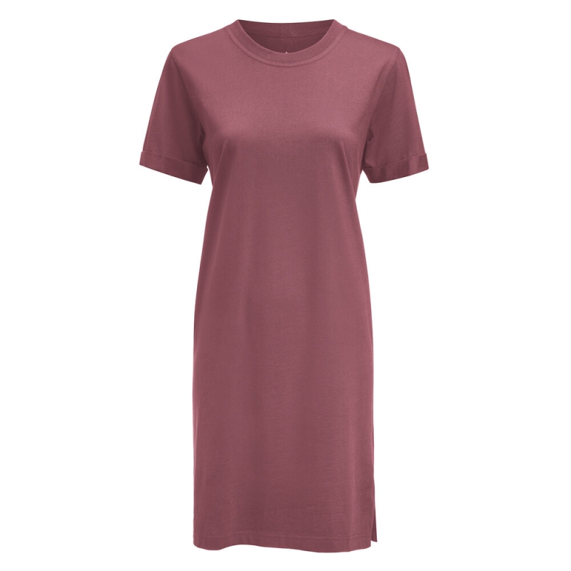 American T-shirt Dress Robe Femme
