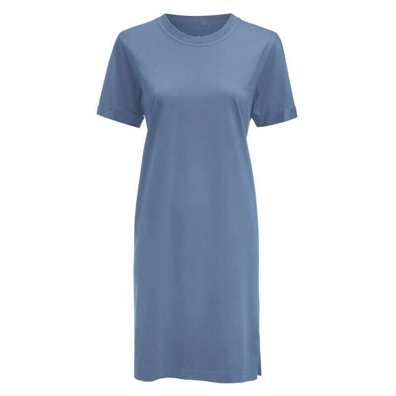 American T-shirt Dress Robe Femme