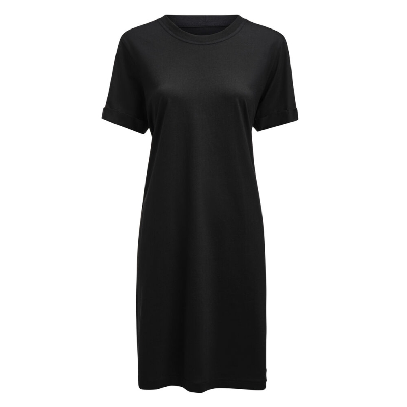 American T-shirt Dress Robe Femme