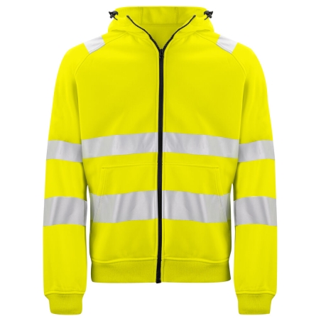 6132 SWEATSHIRT FULL ZIP CAPUCHE - EN ISO 20471 CLASSE 3
