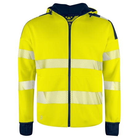 6110 SWEATSHIRT FULL ZIP CAPUCHE - EN ISO 20471 CLASSE 3/2