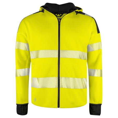 6110 SWEATSHIRT FULL ZIP CAPUCHE - EN ISO 20471 CLASSE 3/2