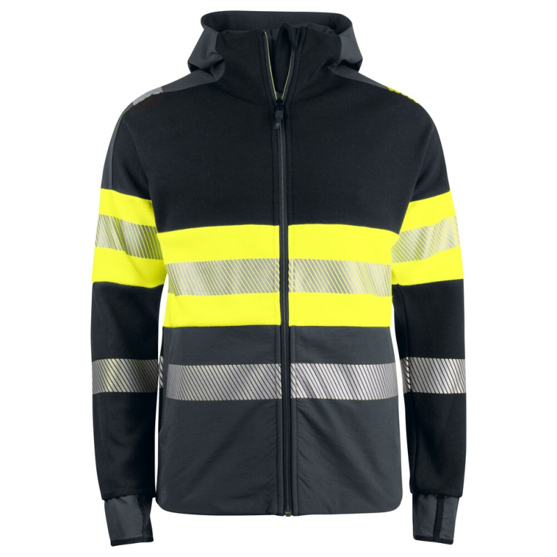 6122 SWEATSHIRT FULL ZIP CAPUCHE EN ISO 20471 CLASSE 1