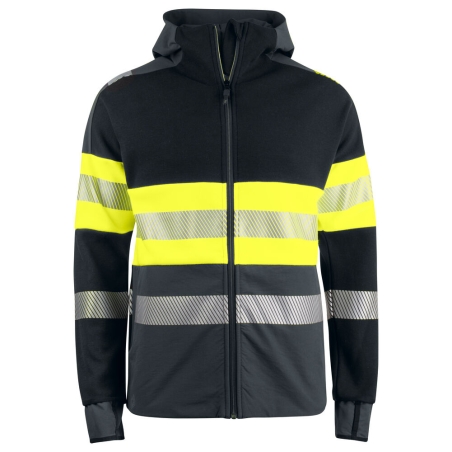 6122 SWEATSHIRT FULL ZIP CAPUCHE EN ISO 20471 CLASSE 1