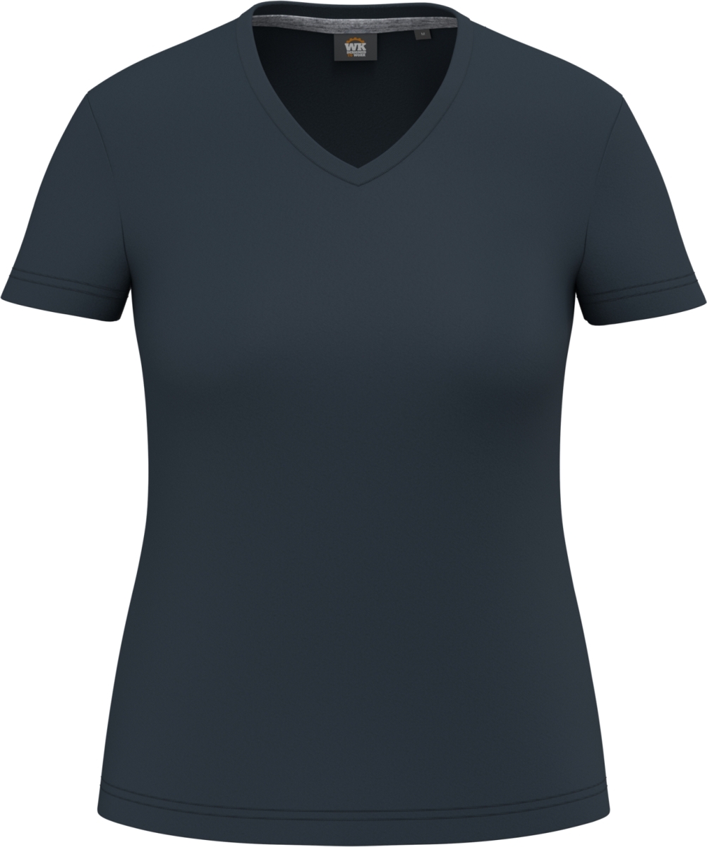 T-shirt écoresponsable col V antibactérien femme