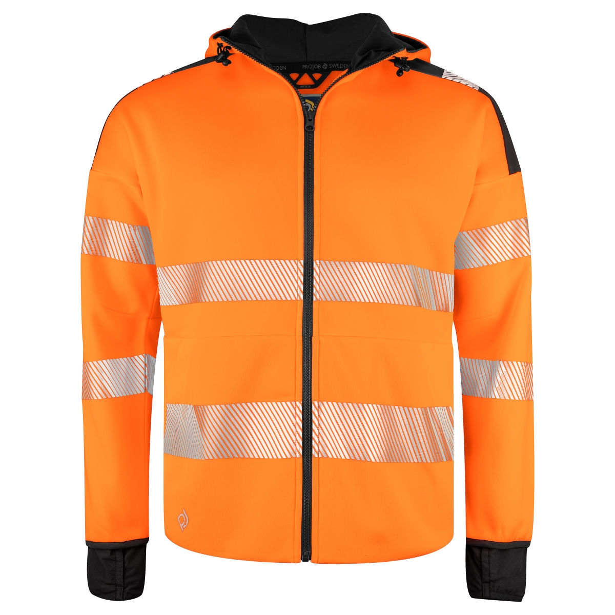 6110 SWEATSHIRT FULL ZIP CAPUCHE - EN ISO 20471 CLASSE 3/2