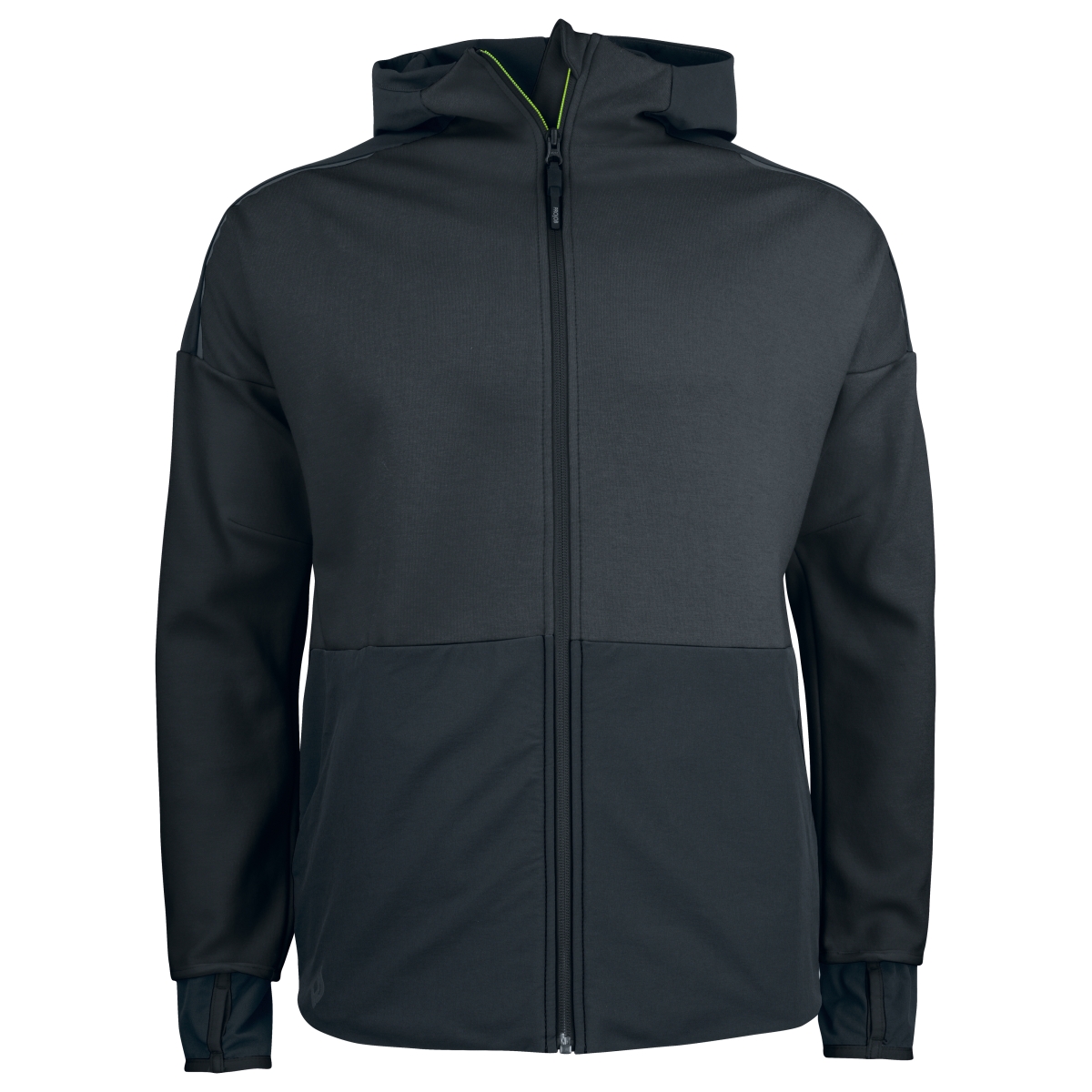 3120 SWEATHSIRT BI MATIERE CAPUCHE CONTRASTEE