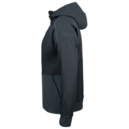 3120 SWEATHSIRT BI MATIERE CAPUCHE CONTRASTEE