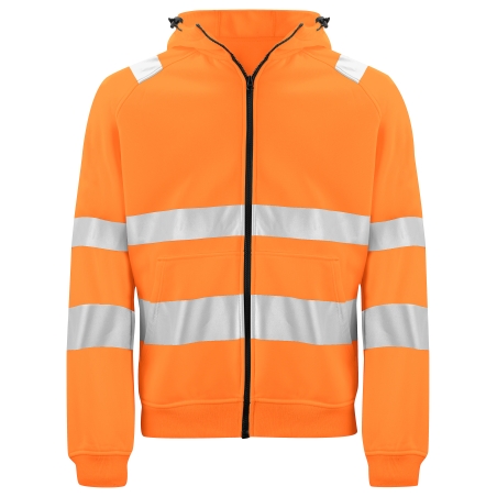 6132 SWEATSHIRT FULL ZIP CAPUCHE - EN ISO 20471 CLASSE 3