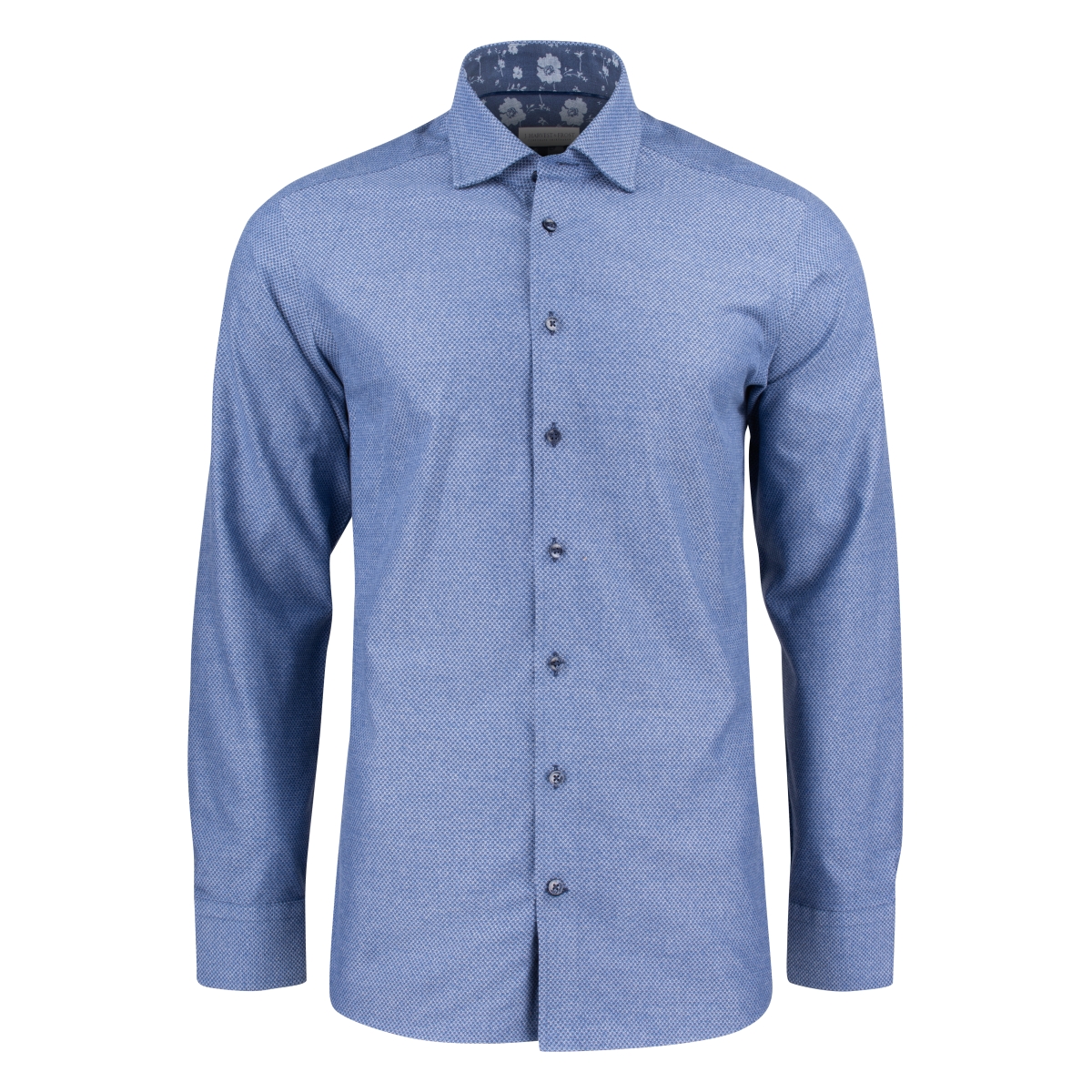 PB144 Brushed Jacquard Chemise Slim Fit Hommes