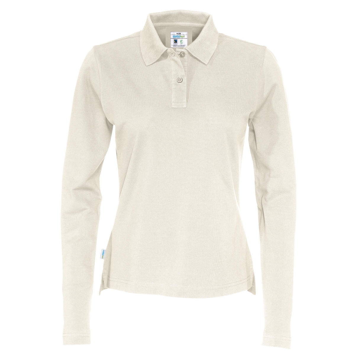 POLO PIQUE MANCHES LONGUES FEMME - CERTIFIÉ GOTS