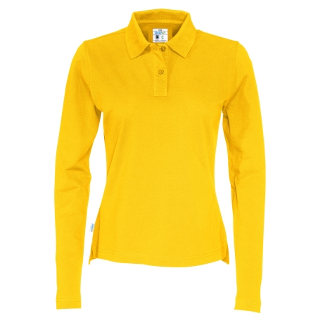 POLO PIQUE MANCHES LONGUES FEMME - CERTIFIÉ GOTS