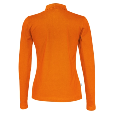 POLO PIQUE MANCHES LONGUES FEMME - CERTIFIÉ GOTS