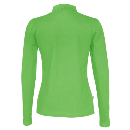 POLO PIQUE MANCHES LONGUES FEMME - CERTIFIÉ GOTS