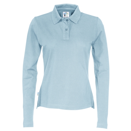 POLO PIQUE MANCHES LONGUES FEMME - CERTIFIÉ GOTS