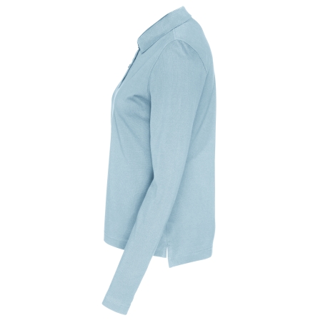 POLO PIQUE MANCHES LONGUES FEMME - CERTIFIÉ GOTS