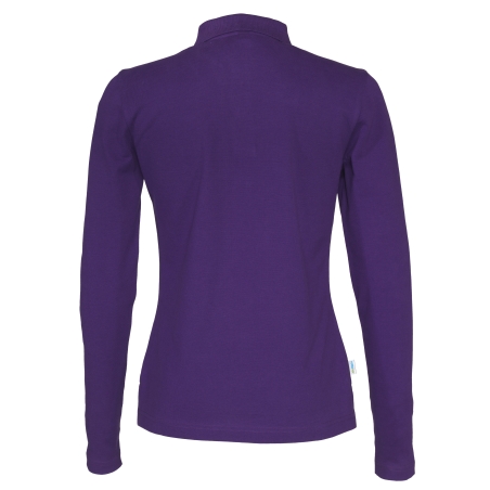 POLO PIQUE MANCHES LONGUES FEMME - CERTIFIÉ GOTS