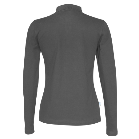 POLO PIQUE MANCHES LONGUES FEMME - CERTIFIÉ GOTS