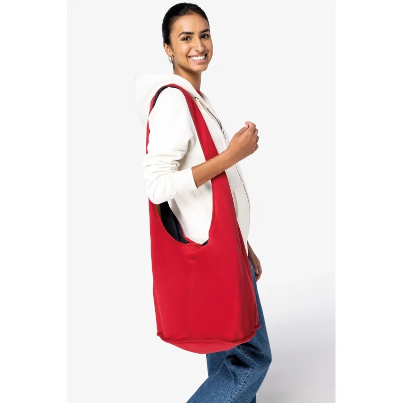 Sac bandoulière en molleton