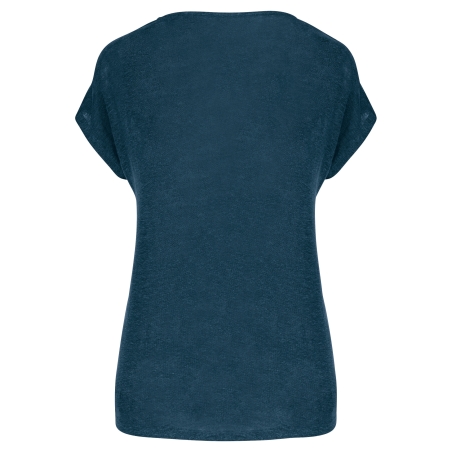 T-shirt col V en lin femme