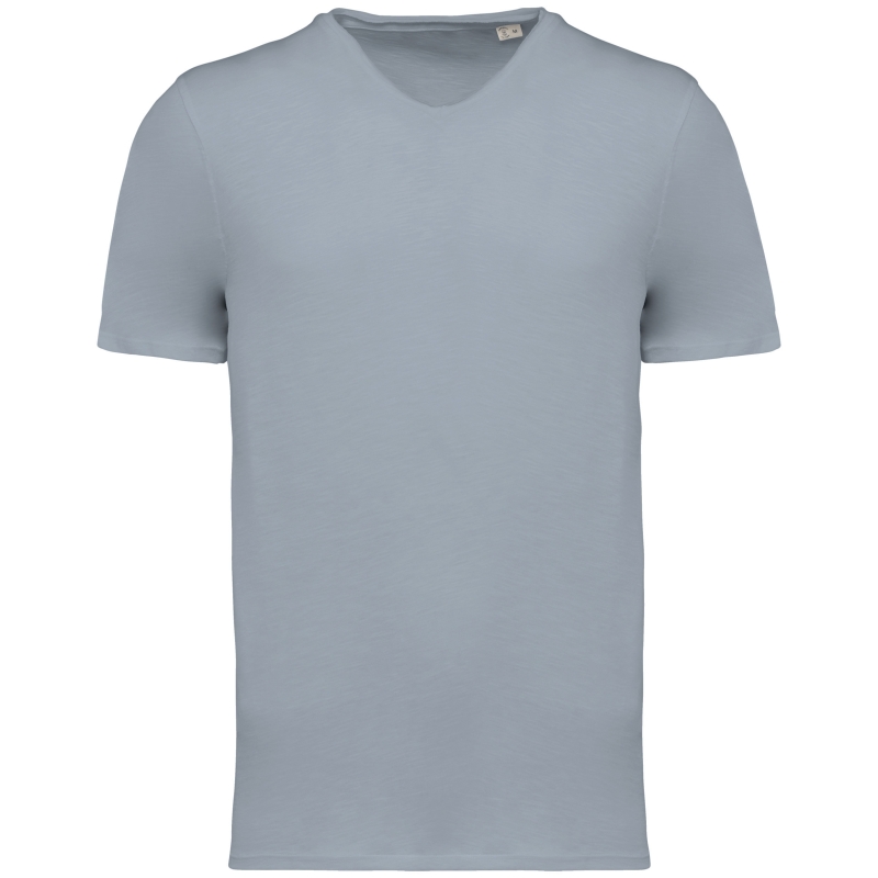 T-shirt écoresponsable slub bords francs homme