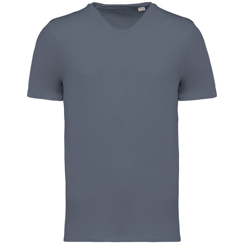 T-shirt écoresponsable slub bords francs homme