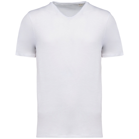 T-shirt écoresponsable slub bords francs homme