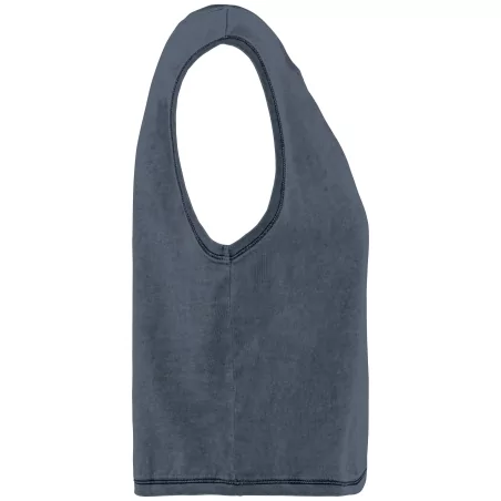 T-shirt écoresponsable crop sans manche femme
