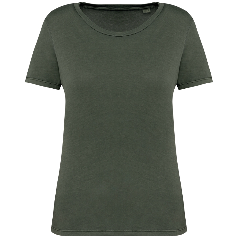 T-shirt écoresponsable délavé femme