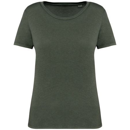 T-shirt écoresponsable délavé femme