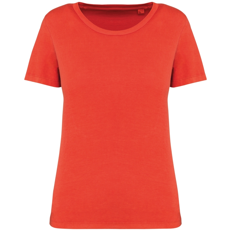 T-shirt écoresponsable délavé femme