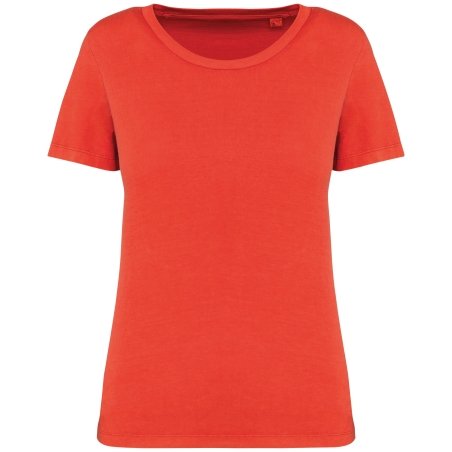 T-shirt écoresponsable délavé femme