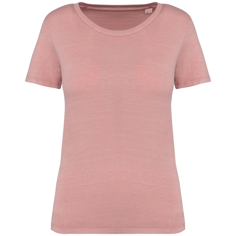 T-shirt écoresponsable délavé femme