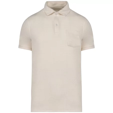 Polo écoresponsable en éponge homme