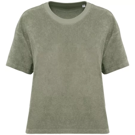 T-shirt écoresponsable en éponge femme