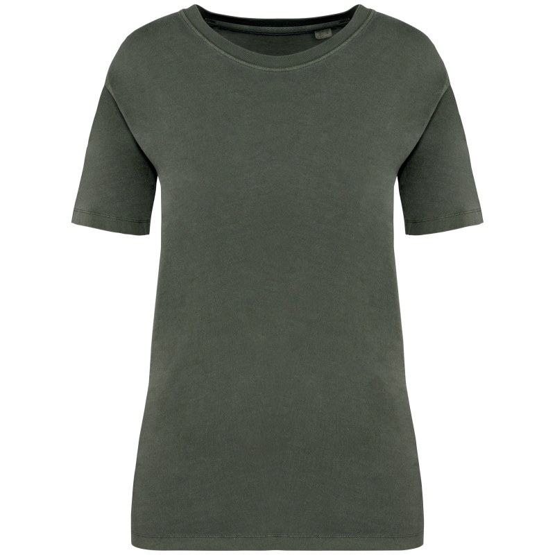 T-shirt écoresponsable délavé femme