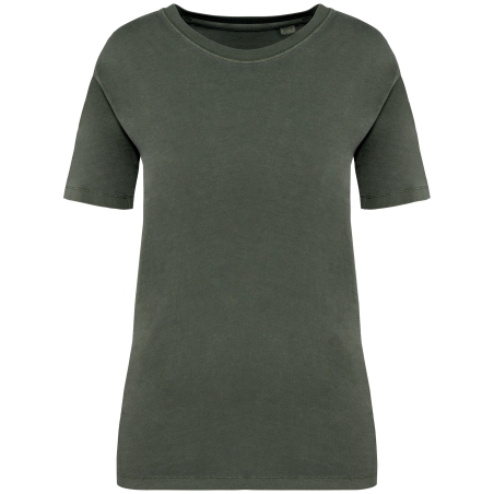 T-shirt écoresponsable délavé femme