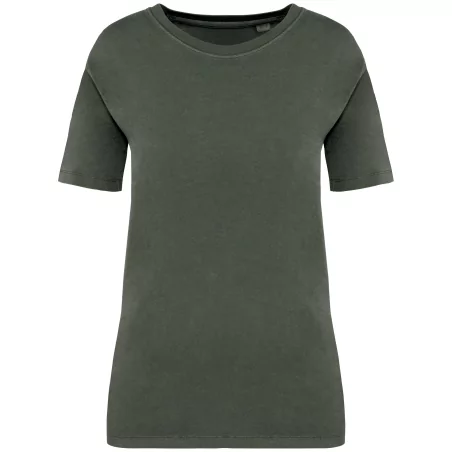 T-shirt écoresponsable délavé femme