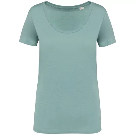 T-shirt écoresponsable slub femme