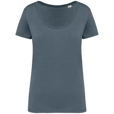 T-shirt écoresponsable slub femme