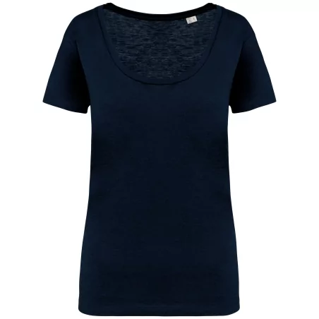 T-shirt écoresponsable slub femme